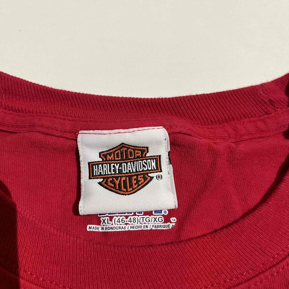 Vintage Harley Davidson Long Sleeve Flames Arizona Biker Wings Shirt Vintage y2k - Picture 3 of 12